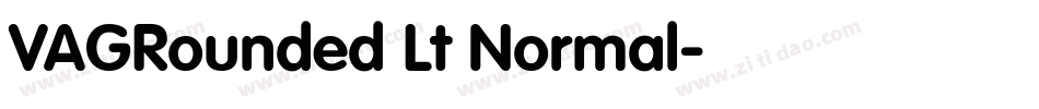 VAGRounded Lt Normal字体转换